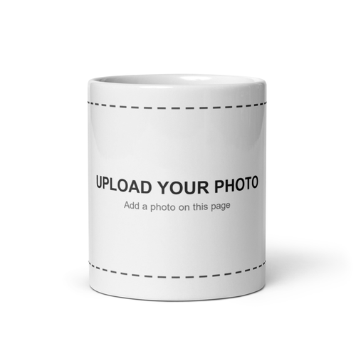 Custom photo mug, 11 oz, front view
