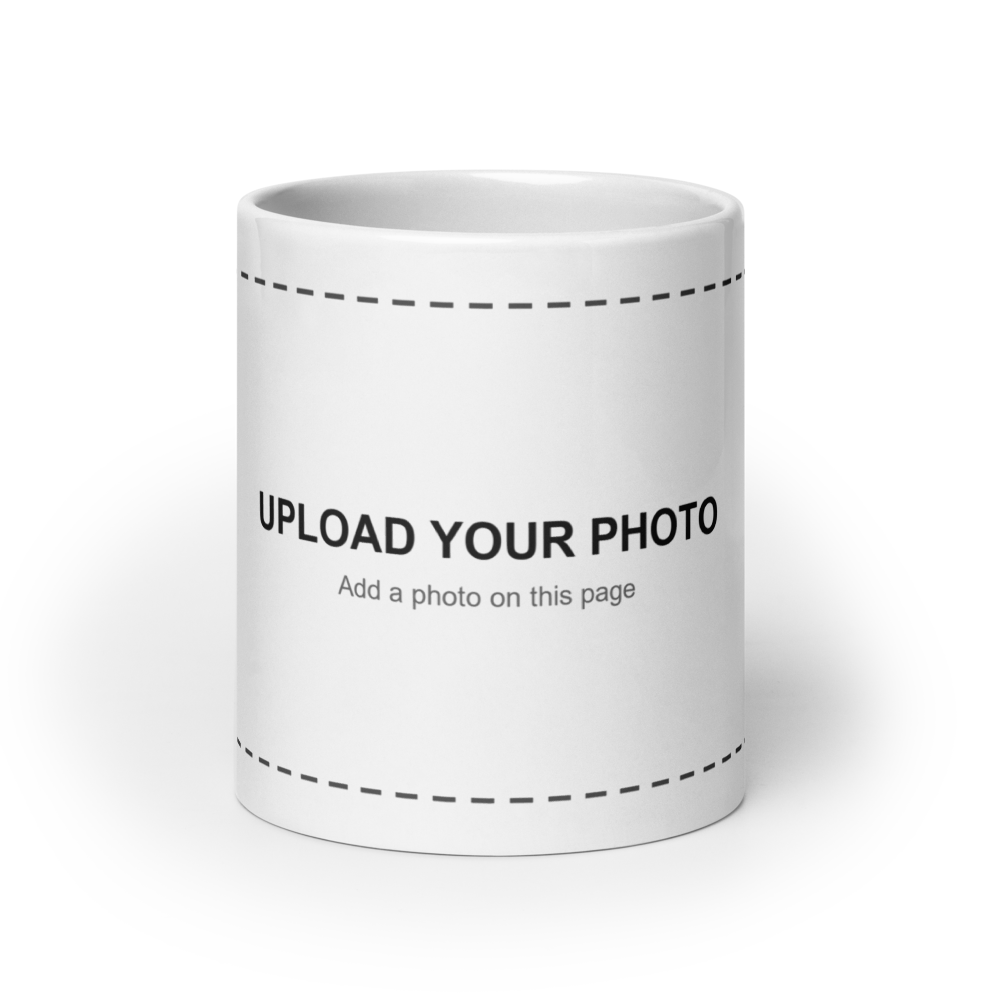Custom photo mug, 20 oz, front view