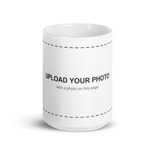 Custom photo mug, 15 oz, front view